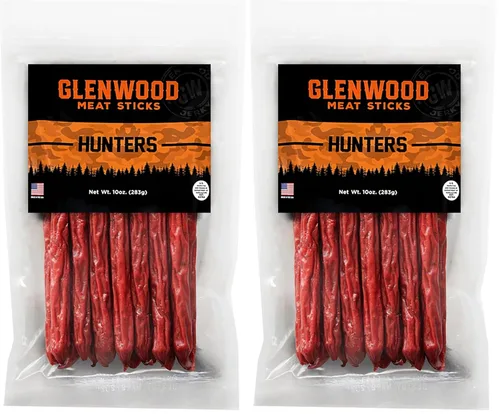 Vista 6 de Glenwood - Palitos de carne altos en proteínas, mini palitos de carne en bolsa resellable de 10 onzas (miel caliente)