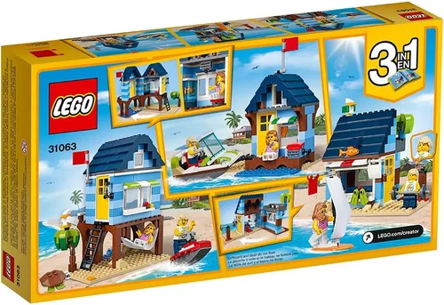 Vista 6 de Juguete para niños de vacaciones en la playa, 31063 Lego Creator