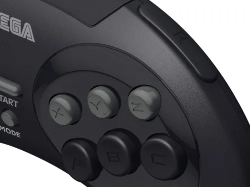 Vista 4 de Retro-Bit Controlador USB oficial Sega Genesis 8 botones Arcade Pad para Sega Genesis Mini, SwitchSwitch 2, PC, Mac, Steam, RetroPie, Raspberry Pi