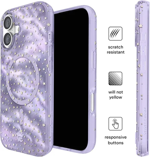 Vista 412 de VELVET CAVIAR Funda para iPhone 15, compatible con MagSafe, probada contra caídas de 10 pies, fundas protectoras de diseño, leopardo color rosa