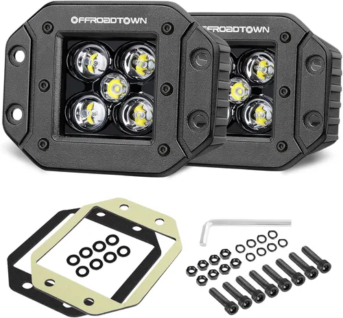 Vista 11 de OFFROADTOWN Arnés de cableado 2 cables para cubos LED Pods LED Negro