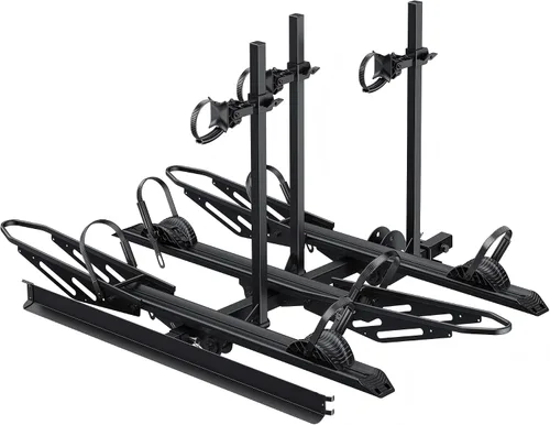 Vista 10 de Young 2 Bike Rack Basculante Montado en Enganche con Pedal Conveniente para Automóviles, SUVs y Camiones, Se Adapta a Enganches de 1.25" y 2