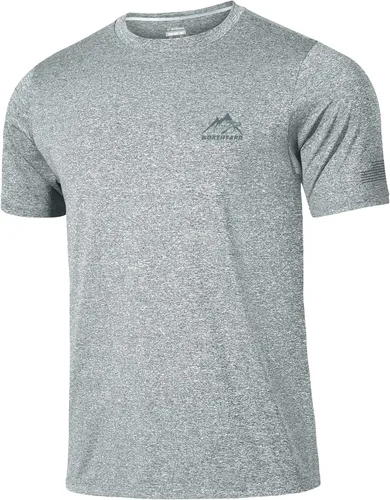 Vista 23 de NORTHYARD Camisetas de entrenamiento para correr para hombre, secado rápido Verde Armada (ArmyGreen)