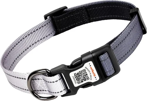 Vista 15 de Collar de perro personalizado ilFindYou con etiqueta de código QR para identificación de mascotas, collar reflectante de seguridad, adecuado