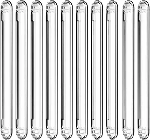 Vista 11 de Parachoques transparentes para muebles 4 unidades (2 largas y 2 cortas) - Almohadillas de pared protectoras de goma de silicona con respaldo