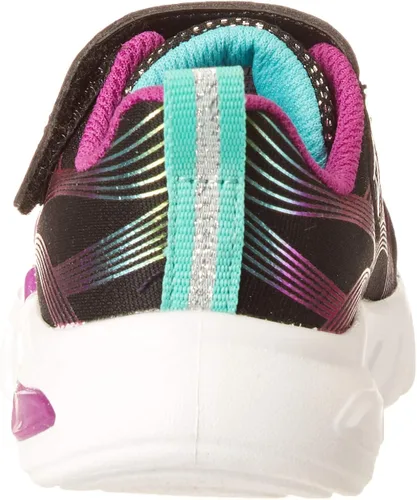 Vista 3 de Skechers Tenis unisex Glow-Brites para niños, Arcoiris (Rainbow)