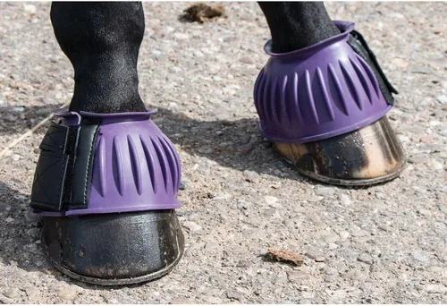 Vista 9 de Dura-Tech Botas de goma acanaladas de doble bloqueo para caballos Protección definitiva para caballos Escudo de impacto resistente Diseño sin