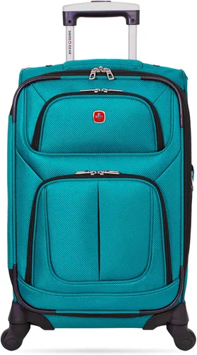 Vista 9 de SwissGear - Equipaje suave expandible Sion con ruedas, verde azulado