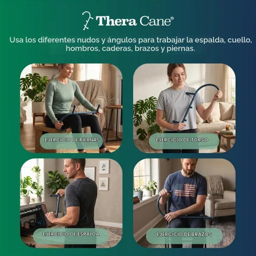 Vista 5 de Thera Cane Masajeador (azul), fabricado con orgullo en los Estados Unidos desde 1988