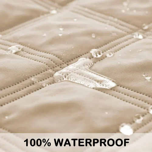 Vista 4 de SUNNYTEX - Funda de cama para perros, impermeable y reversible, manta para mascotas, cubierta de sofá, protector de colchón y muebles, para perros