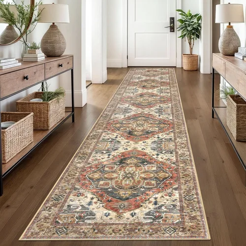 Vista 36 de SIILOOM Alfombra lavable de 2 x 3 pies, alfombra suave color taupe ceniza para entrada, tapete antideslizante para puerta de interior, tapete