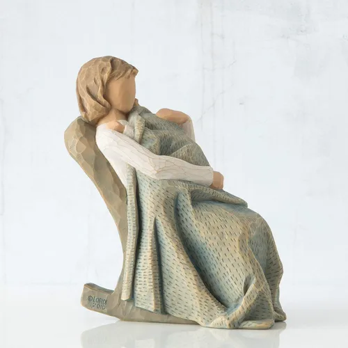 Vista 4 de Willow Tree The Quilt, Figura Esculpida Pintada a Mano