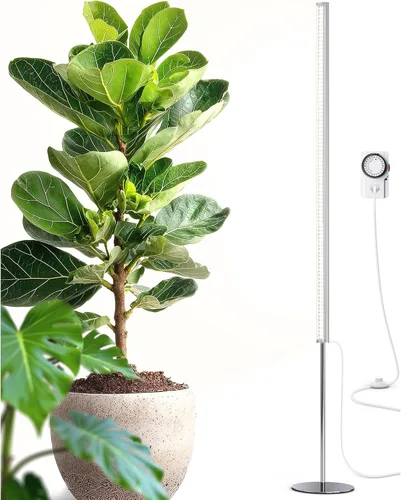 Vista 13 de Barrina Luz de Crecimiento de Pie para Plantas de Interior, 20W 2FT Luz LED de Planta de Escritorio, Colgante y de Pie, Luces de Crecimiento