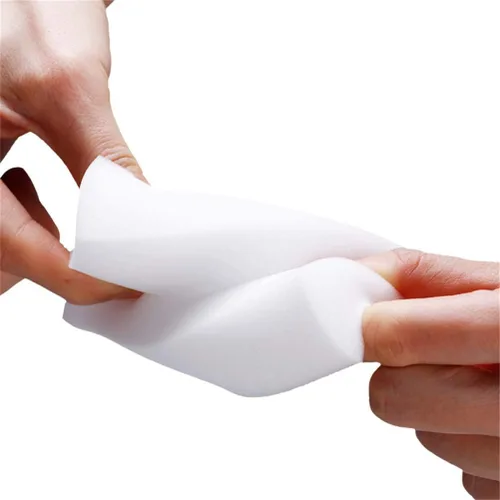 Vista 5 de Limpiador de espuma de melamina de goma de borrar de esponja mágica multifuncional, hecho de materiales ecológicos, sin detergente, adecuado