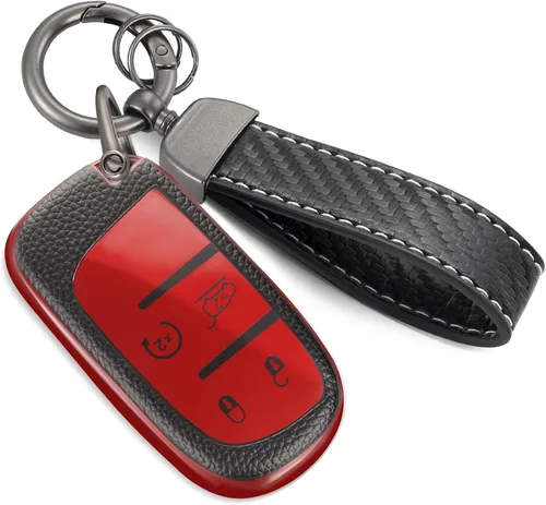 Vista 62 de Funda para Llavero Mercedes con Llavero de Cuerda Trenzada de Metal, Funda de Llave Suave Mejorada para Carcasa de Llavero Remoto Inteligente Sin