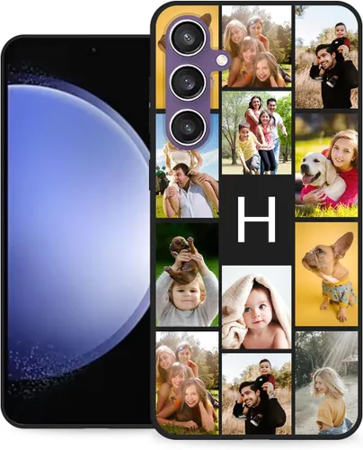 Vista 26 de Funda personalizada para Samsung Galaxy S23 Ultra con nombre de foto y texto - Funda suave y fina para teléfono móvil S 23 Ultra (negra) de 6.8