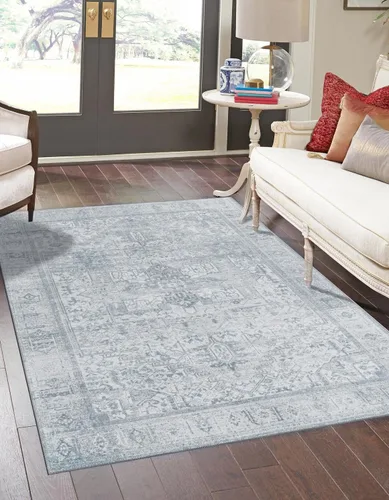 Vista 27 de Unique Loom Timeless Collection - Alfombra de área - Peter (2' x 3' 1" ovalada, beige/marfil)