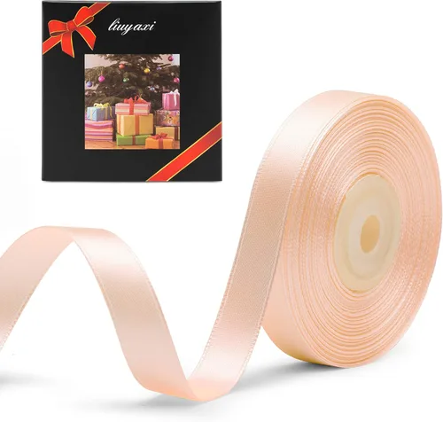 Vista 145 de Cinta de satén verde manzana de doble cara de color sólido de 1/2 pulgada x 25 yardas, cintas perfectas para manualidades, decoración de bodas
