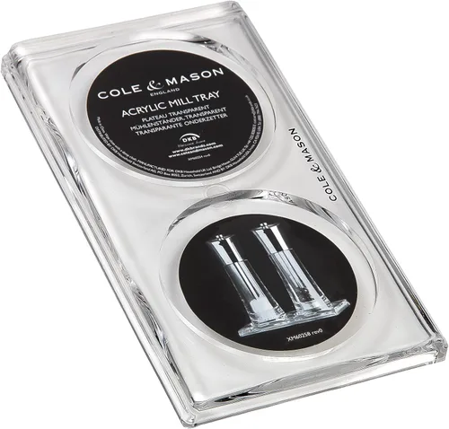 Vista 3 de Cole and Mason - Molinillo de sal y pimienta, acrílico Tray/Trivet for Spice Grinder, Kitchen Storage & Organization, Kitchen Accessories