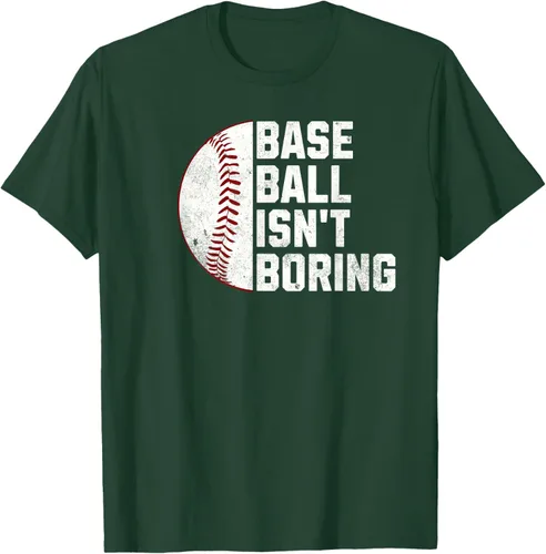 Vista 63 de Camiseta Baseball Isn't Boring, Negro