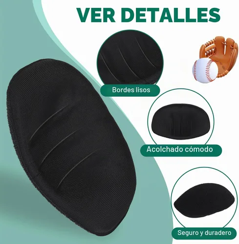 Vista 5 de 3 cubrebocas de sóftbol, almohadilla para barbilla, máscara Máscara facial de softbol para la barbilla de repuesto para la defensa facial, máscara