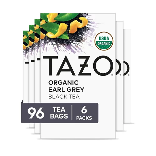 Vista 8 de TAZO Bolsas de té Earl Grey orgánico, té negro con cafeína, 16 bolsas de té en total