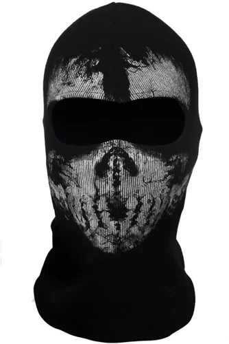 Vista 7 de Skull Ghost Mask Full Face Mask for Halloween Cosplay Party Outdoor Motorcycle Ski Snowboard Cycling Hiking