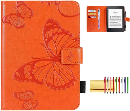 Vista 15 de Funda tipo libro para Kindle Paperwhite de 10ª/7ª/6ª/5ª generación, funda protectora ligera con ranuras para tarjetas, encendido automático