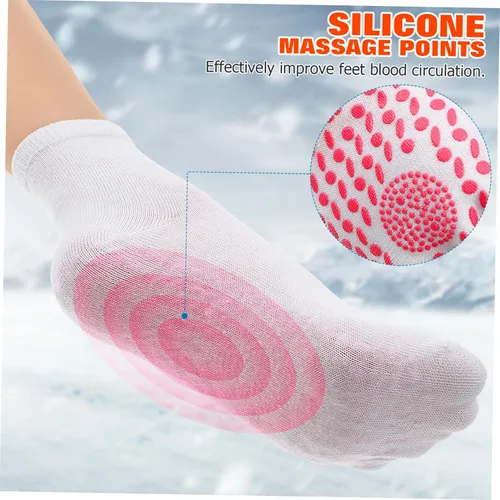 Vista 6 de 3 pares de calcetines autocalentables para pies calcetines térmicos para mujeres para pies fríos transpirables niños cálidos S hombres aldult