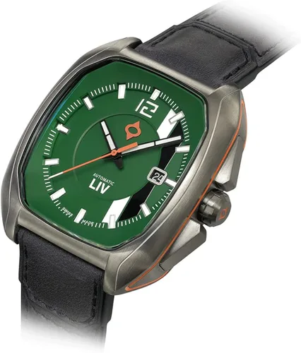 Vista 6 de LIV Rebel-AR Swiss Automatic Elaboré Grade, 26-Jewel Movement - 42.0 mm Rectangular Curved Case- IP Surgical Grade 316L Stainless Steel-Multi-Layer