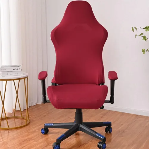 Vista 2 de DECHOUS 1 juego de fundas elásticas y lavables para silla de computadora, fundas protectoras para silla de oficina, protector para silla giratoria