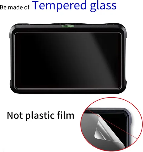 Vista 4 de Protector de pantalla para Atomos Shinobi 5 pulgadas SDI 4K HDMI Camera Monitor, Protector de pantalla de película templada para Atomos Shinobi 5