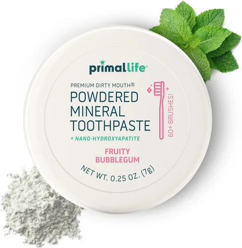 Vista 14 de Primal Life Organics - Dirty Mouth Polvo Dental, Polvo de Limpieza Dental, Aceites Esenciales Saborizados con Caolín Natural y Arcilla de Bentonita