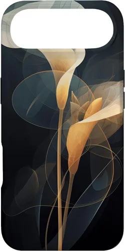 Vista 27 de Elegant Minimalist Calla Lily Abstract Dots Lines Background Case for iPhone 16