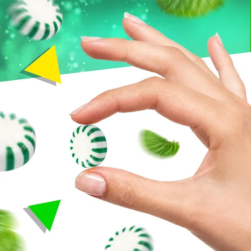 Vista 5 de Starlight Mints, caramelos de menta verde envueltos individualmente, bolsa de 1 libra