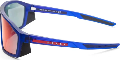 Vista 2 de Gafas de sol Prada Linea Rossa PS 8 WS 10C08F Azul Mate Transparente, Azul mate transparente