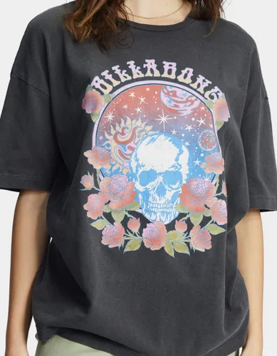 Vista 3 de Billabong Cosmic Garden - Camiseta para mujer, color negro roto