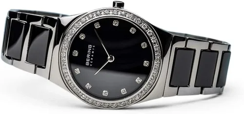 Vista 3 de BERING Women Analog Quartz Ceramic Collection Watch with Stainless SteelCeramic Strap & Sapphire Crystal