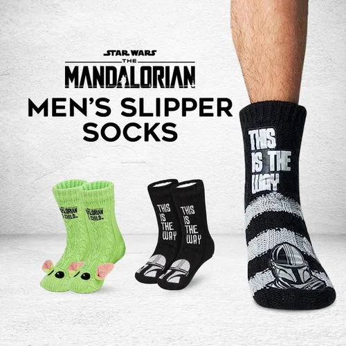 Vista 2 de Disney The Mandalorian Fluffy Socks