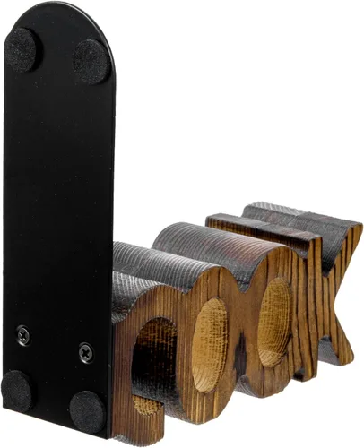 Vista 7 de MyGift Sujetalibros decorativos de madera quemada rústica para cocina y libros, para encimera de cocina, juego de 2 piezas Recipe Display