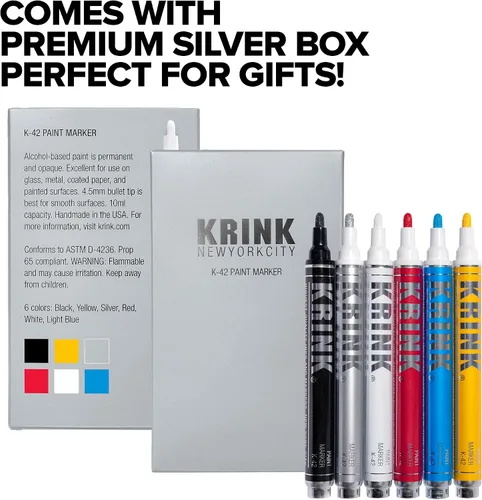Vista 5 de Krink K-42 Marcadores de pintura, juego de 6 (K42-6pk)