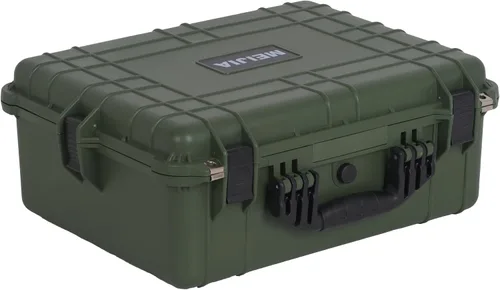 Vista 13 de MEIJIA Funda rígida protectora portátil impermeable para todo tipo de clima, funda compacta para cámara con espuma de ajuste personalizable, Gris