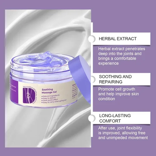 Vista 3 de 2 unidades de gel morado para articulaciones, crema de masaje relajante, actividades articulares en todo el cuerpo, alivia las rodillas, manos