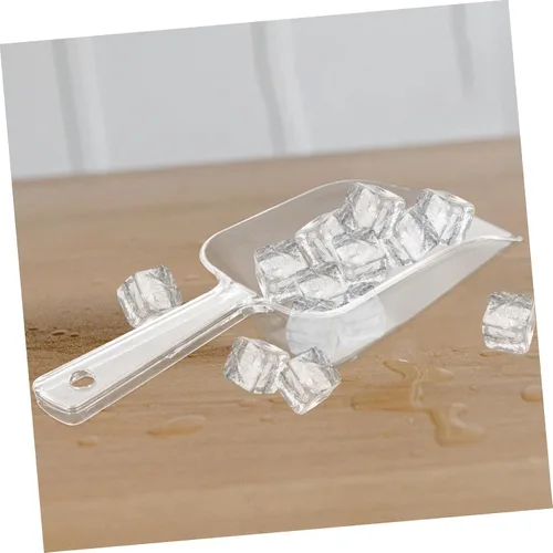 Vista 4 de Zerodeko Espátula cilíndrica para helado de 4 piezas, mini taza medidora de plástico para postre estilo aleatorio