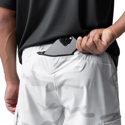 Vista 4 de DIOTSR Pantalones deportivos ligeros para hombre, pantalones deportivos tipo cargo para hombre, pantalones de entrenamiento delgados con bolsillos