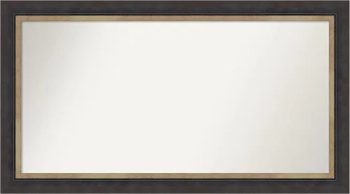 Vista 237 de Amanti Art Espejo personalizado, espejo de baño negro Astor, espejo de pared o espejo de tocador de baño sobre el fregadero (25 x 25 pulgadas)