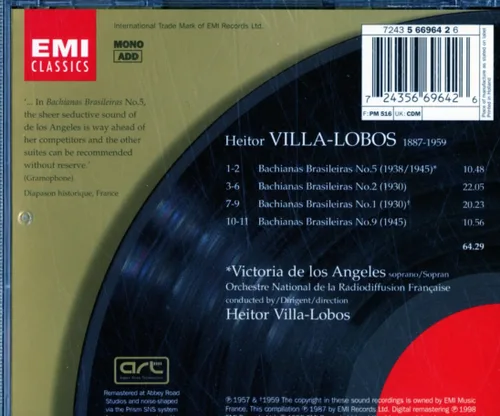 Vista 2 de Villa-Lobos Bachianas Brasileiras Nos. 1, 2, 5 & 9