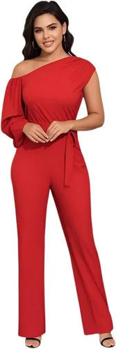 Vista 101 de DeftSharp Overol largo y elegante para mujer, sexy, para cóctel, fiesta, club, casual, para trabajo