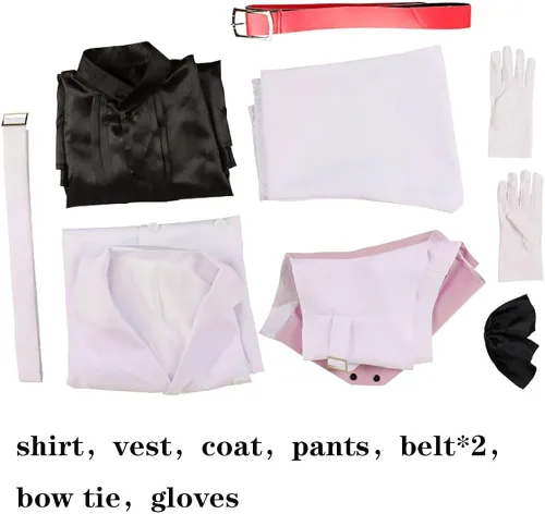 Vista 3 de The Case Study of Vanitas Cosplay Noe Archiviste - Conjunto completo de camisa y chaqueta de anime
