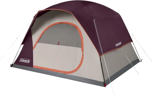 Vista 15 de Coleman Skydome Camping Tent with 5 Minute Setup, 2/4/6/8 Person Weatherproof Tent with Rainfly & Carry Bag, 20% More Headroom Than Traditional
